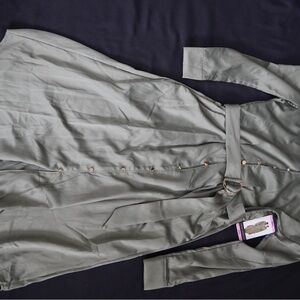 French Connection Olive Green Shirt Dress